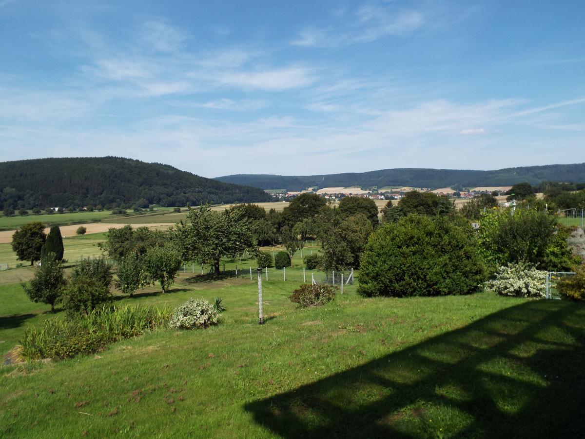 Hotel Garni Zum Reinhardswald Gewissenruh ภายนอก รูปภาพ