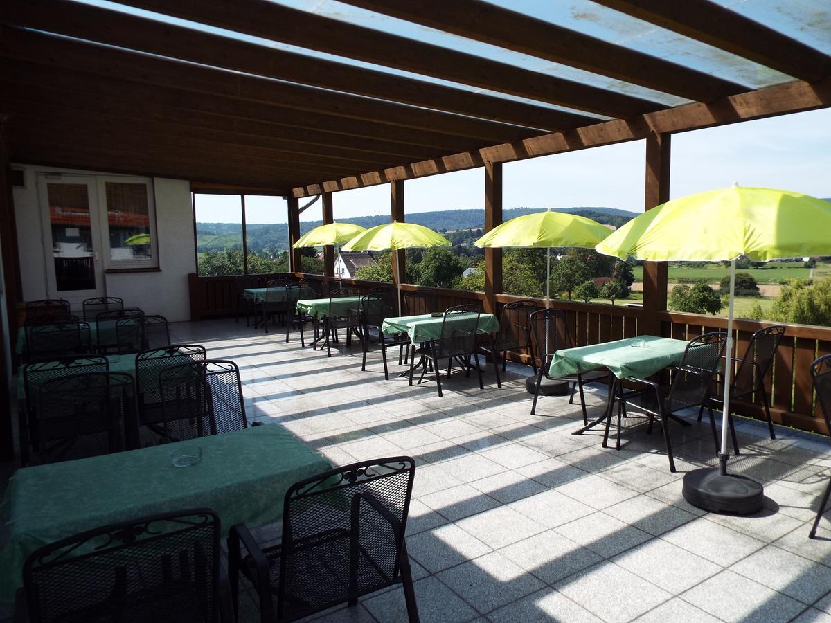 Hotel Garni Zum Reinhardswald Gewissenruh ภายนอก รูปภาพ