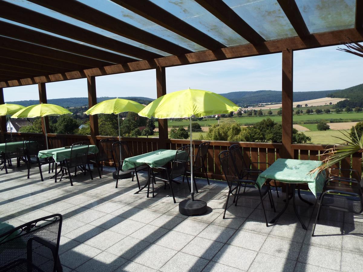Hotel Garni Zum Reinhardswald Gewissenruh ภายนอก รูปภาพ